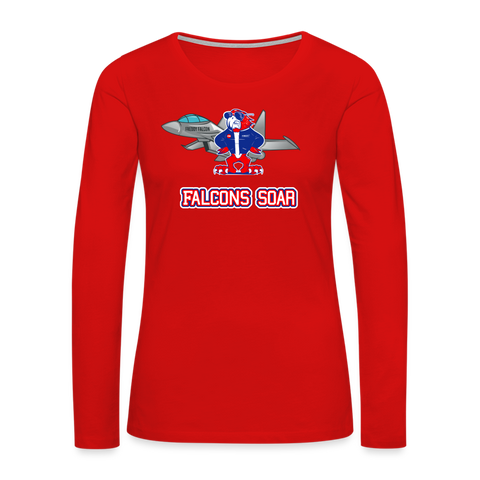 Women's Long Sleeve T-Shirt - more colors available - red