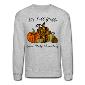 Women's/Unisex Fall-Themed Crewneck Sweatshirt - heather gray