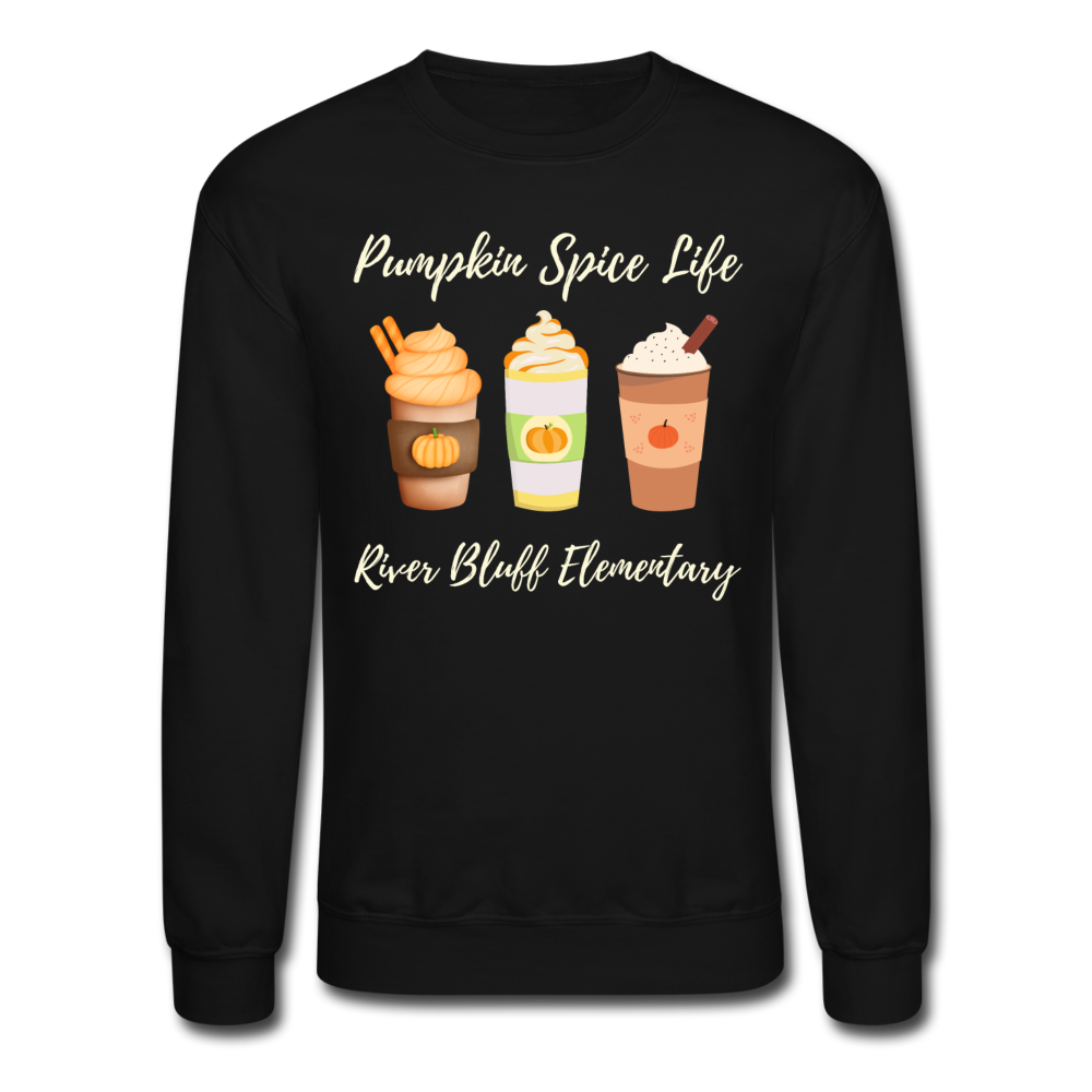 Women's/Unisex Fall-Themed Crewneck Sweatshirt - black