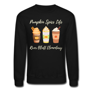 Women's/Unisex Fall-Themed Crewneck Sweatshirt - black