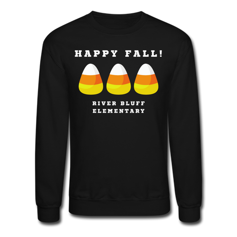 Women's/Unisex Fall-Themed Crewneck Sweatshirt - black