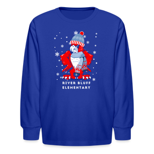 Youth Winter Long Sleeve T-Shirt - more colors available - royal blue