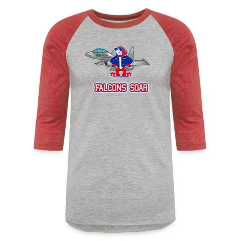 Women's Baseball T-Shirt - more colors available - heather gray/red